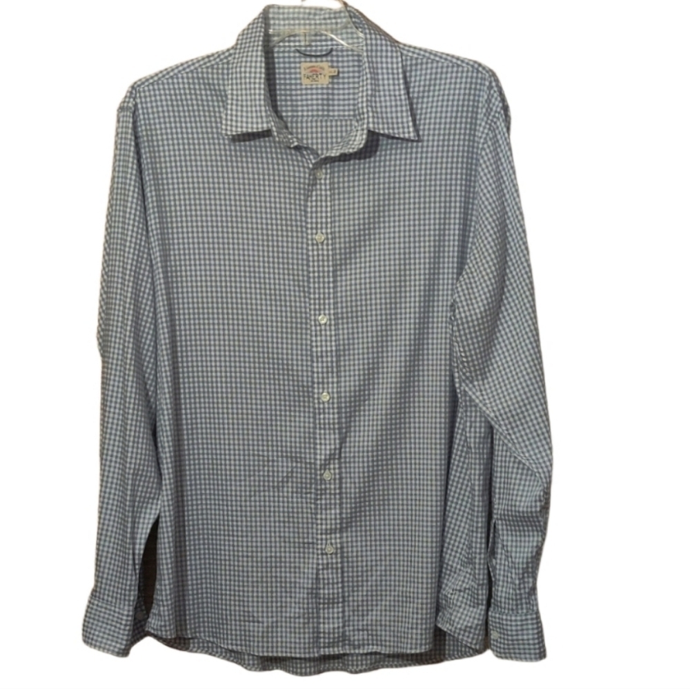 Faherty Men's Dress Shirt Size XXL